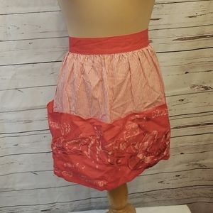 HANDMADE CHRISTMAS NEW YEAR APRON SANTA REINDEER SLEIGH ONE OF A KIND